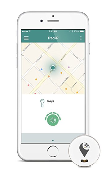 TrackR pixel - Bluetooth Tracking Device. Item Tracker. Phone Finder. iOS/Android Compatible - White (3 Pack)