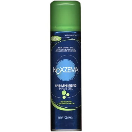 Noxzema Hair Minimizing Shave Gel, Refreshing Cucumber Melon 7 oz (198 g)