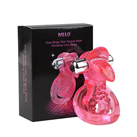 Vibrating Ring ,Shmily Ultimate Dual Pleasure Vibrating Cock Ring with Tension Enhancement for Him Waterproof and Reusable Vibrating Ring for Maximum Prolonged Pleasure.