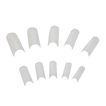 CyberStyle(TM) 500 Pcs Clear French Acrylic Style Artificial Half False Nails Nail Art Tips