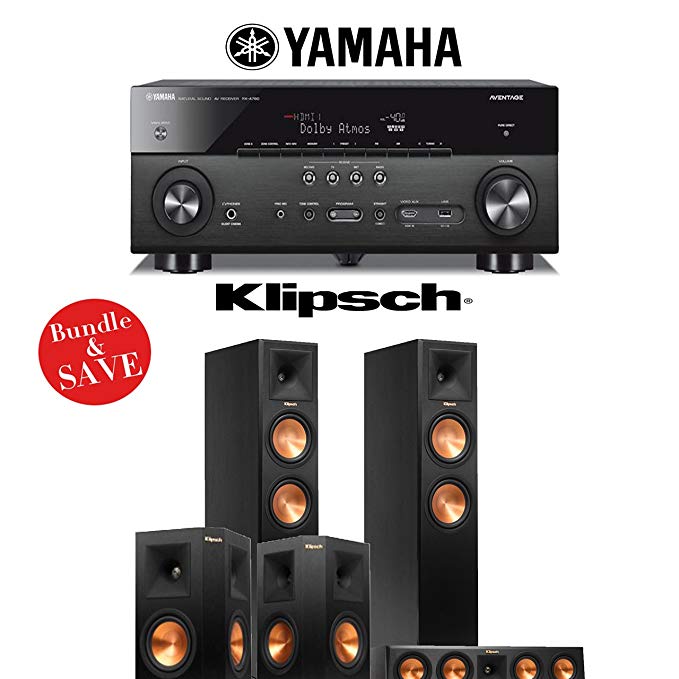 Yamaha AVENTAGE RX-A760BL 7.2-Channel Network A/V Receiver   Klipsch RP-260F   Klipsch RP-440C   Klipsch RP-250S - 5.0 Reference Premiere Home Theater System