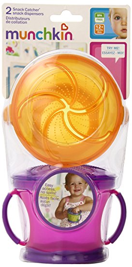 Munchkin Two Snack Catchers (Colors May Vary)