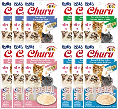 INABA Churu Lickable Purée Natural Cat Treats