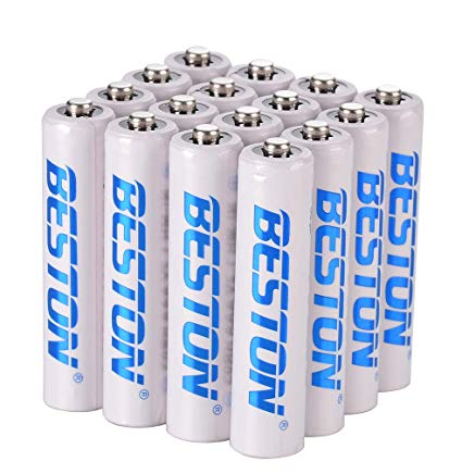 AAA Rechargeable Batteries BESTON HR03 NiMH Triple AAA Batteries (16 Pack)