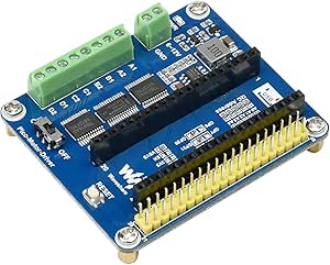 Waveshare DC Motor Driver Module for Raspberry Pi Pico Driving Up to 4X DC Motors Suitable for 2WD or 4WD Driving