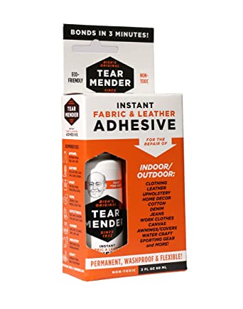 Tear Mender Instant Fabric and Leather Adhesive, 2 Ounces