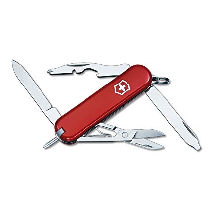 Victorinox Swiss Army 53031 Manager Pocket Knife, Red