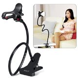 Cell Phone Holder Breett Universal Cell Phone Clip Holder Lazy Bracket Flexible Long Arms for iPhone GPS Devices Fit On Desktop Bed Mobile Stand for Bedroom Office Bathroom Kitchen