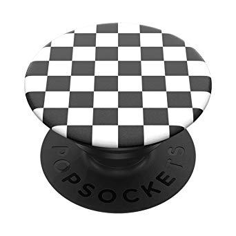 PopSockets PopGrip: Swappable Grip for Phones & Tablets - Checker Black