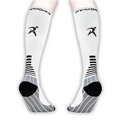 Compression Socks (Cushioned, Graduated Compression, Unisex for Men and Women) (Ideal for Sports, Work, Flight, Pregnancy)