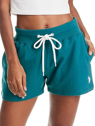 U.S. Polo Assn. Womens Sweat Shorts with Pockets - French Terry Pajama Shorts for Women - Lounge Shorts for Women