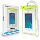 FRiEQ Universal Waterproof Case for Outdoor Activities - Perfect for Boating  Kayaking  Rafting  Swimming - Waterproof bag for Apple iPhone 6s Plus 6s 6 6 Plus 5S 5C 5 Galaxy S6 S4 S3 HTC One X Galaxy Note 4 Note 3 LG G2 up to 6 inch Diagonal - Protects your Cell Phone or MP3 Player from Water Sand Dust and Dirt - IPX8 Certified to 100 FeetGreen