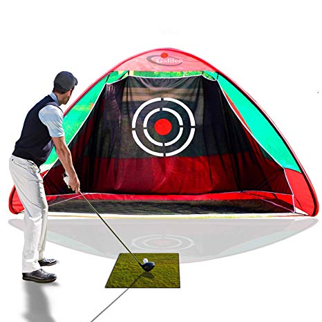 GALILEO Golf Nets Golf Hitting Net Training Aid Driving Pop Up Automatic Ball Return for Backyard Driving with Target&Carry Bag