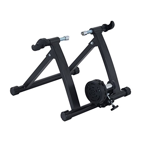 NEW YEAR NEW U Soozier Folding Indoor Magnetic Bike Bicycle Trainer Stand Workout Exercise Steel Black
