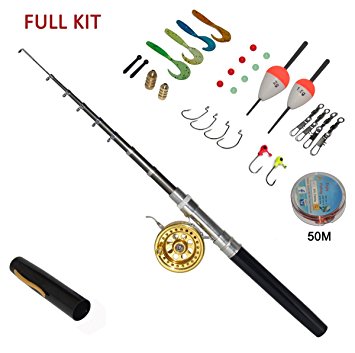 Telescopic Pen Rod Fly Fishing and Reel Combo 55 Inch Long