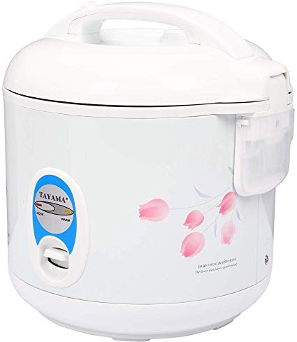 TRC-04 Cool Touch 5-Cup Rice Cooker and Warmer with Steam Basket, White