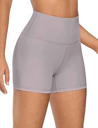 CRZ YOGA Women's Naked Feeling Biker Shorts - 3'' / 4'' / 6'' / 8'' High Waisted Yoga Workout Running Spandex Shorts