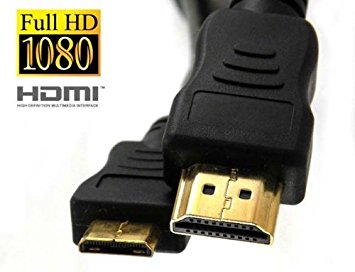 Gold Plated HDMI to HDMI Mini cable, 2 meters / 6 feet