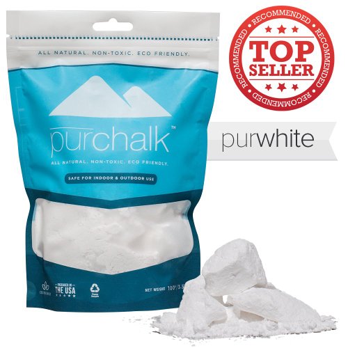 Pur Chalk  1 Best Climbing Chalk  Colored Rock Climbing Chalk  100 Natural Chalk Powder  Eco- Friendly  Safe for Indoor and Outdoor Use  Gym Workout and Weight Lifting Loose Chalk  100 Pure Magnesium Carbonate  Non-staining  Non-toxic  100 Money Back Guarantee