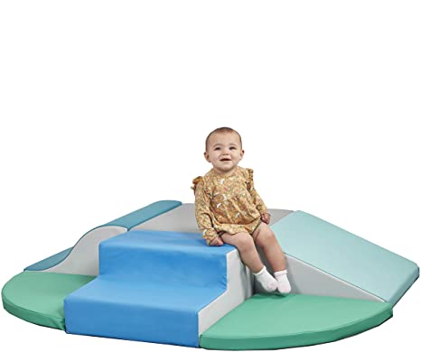 ECR4Kids SoftZone Little Me Foam Wall Climber - Indoor Active Play Structure for Toddlers and Kids - Soft Foam Play Set, Contemporary