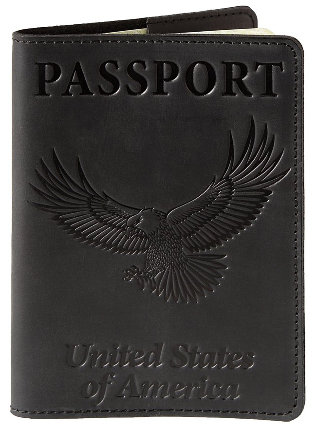 Shvigel Leather Passport Holder - Cover - for Men & Women - Passport Case