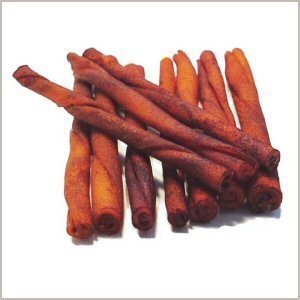 Wholesome Hide Beef Hide Beef Basted Twists - 5 inches long - 1/2 inch across - bag of 10