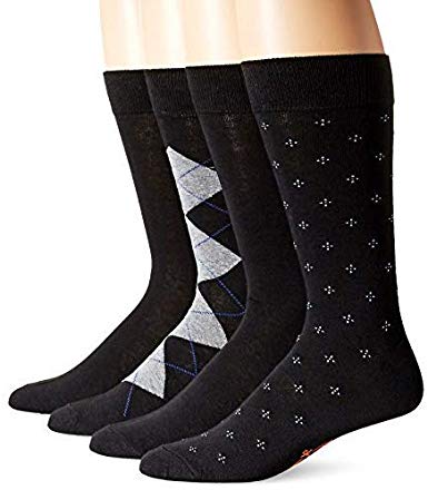 Dockers Men's 4 Pack Argyle Dress Socks