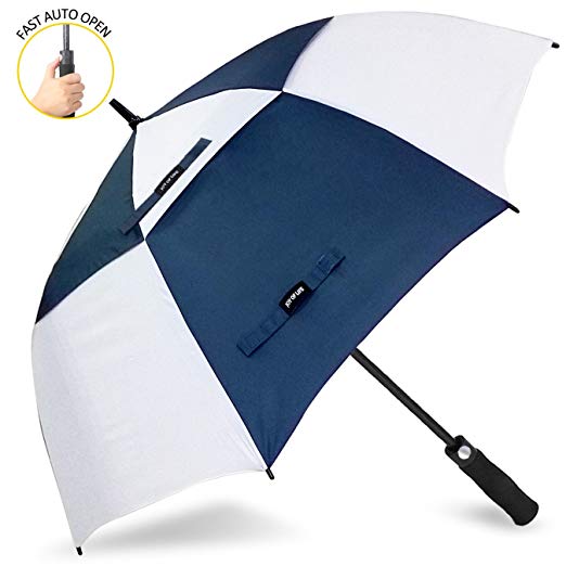 ZOMAKE Automatic Open Golf Umbrella 62/68 Inch - Large Rain Umbrella Oversize Windproof Umbrella Double Canopy Men