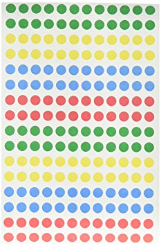 Avery Removable Color Coding Labels, 0.25 Inches, Assorted, Round, Pack of 768 (5795)