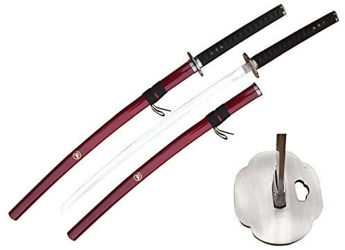 Anime 41" Reverse Edge Blade Samurai Katana Sakabato Ronin Sword Stainless Steel Blade