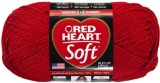 Red Heart E7289925 Soft Yarn Really Red