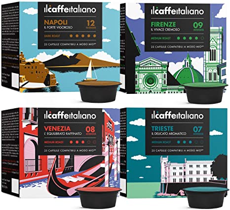 100 A modo mio Compatible Coffee Capsules - Coffee Taste kit - Il Caffè Italiano - FRHOME