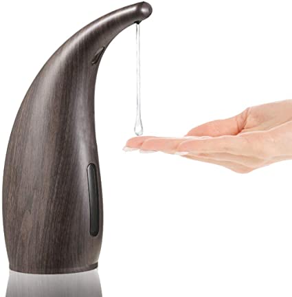 iMucci 300ml Automatic Soap Dispenser Touchless Handsfree Automatic Soap and Shower Dispenser Smart Sensing Foaming Soap Dispense Liquid Hand Wash Bathroom Countertop Soap Dispenser (Black)