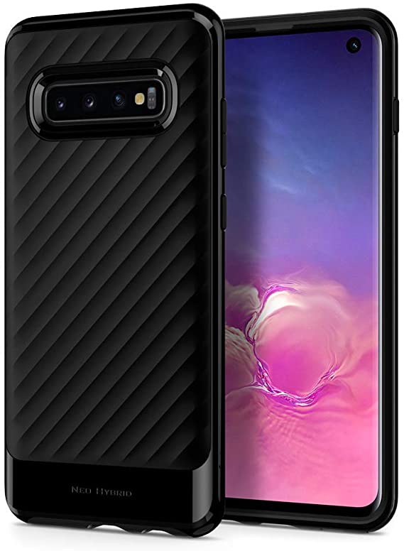 Spigen Neo Hybrid Works with Samsung Galaxy S10 Case (2019) - Midnight Black