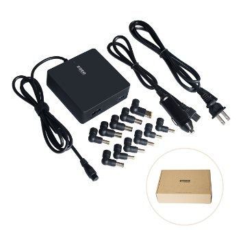 ZOZO 90W 12V DC CarAC Wall Universal Laptop Power Adapter Charger w10W USB PortCord for Asus IBM Lenovo Sony HP Acer Dell Fujitsu MSI Samsung iPhone iPad Nexus HTC Blackberry Tablet and other 5V device