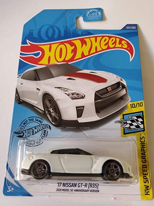 Hot Wheels 2020 Hw Speed Graphics '17 Nissan GT-R [R35], 137/250 White