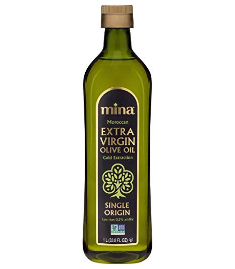 Mina Extra Virgin Olive Oil, Cold Extracted, Premium, Gourmet, Single Origin, Family Harvested and Traceable, Unblended, Ultra Low Acidity (0.2%) - 33.8 fl oz (1L)