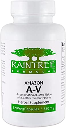 Raintree Formulas Amazon A-V Anti-Viral 650mg 120 Vegetarian Capsules