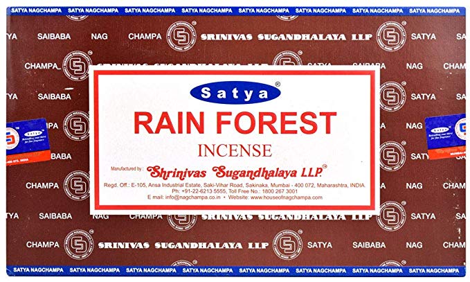 Satya Nag Champa Rainforest Incense Sticks (Whole Case)