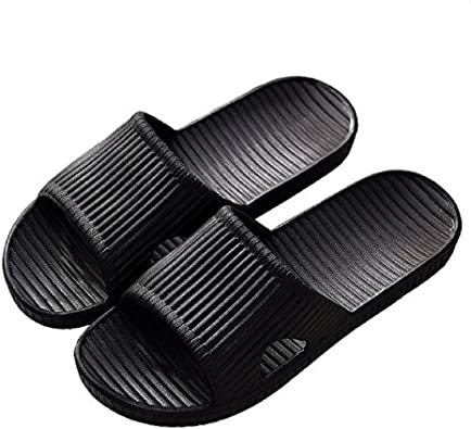 APIKA Women and Men’s Anti-Slip Slip-on Slippers Indoor Use Outdoor Use Bath Sandal Soft Foam Sole Pool Shoes House Home Slide