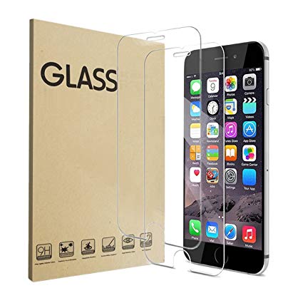 iPhone 8 Plus, 7 Plus, 6S Plus, 6 Plus Screen Protector, [2-Pack] Tempered Glass Screen Protector for Apple iPhone 8 Plus, 7 Plus, iPhone 6S Plus, 6 Plus [5.5" inch] 2017, 2016, 2015 (i8P-Clear-05)