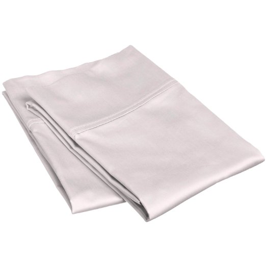 100% Egyptian Cotton 300 Thread Count Soft and Smooth 2 Piece Pillowcases, Standard, Solid Lilac