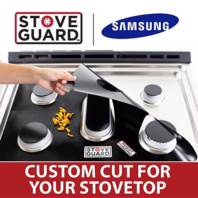 Samsung Stove Protectors - Stove Top Protector for Samsung Gas Ranges - Ultra Thin Easy Clean Stove Liner