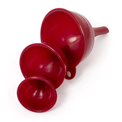 Farberware Classic Funnel Set, Red, Set of 3