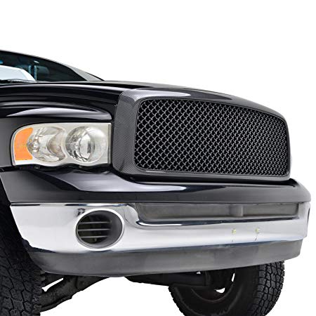 EAG Replacement Grille for 02-05 Dodge Ram 1500/03-05 Dodge Ram 2500 3500 - Carbon Fiber Look