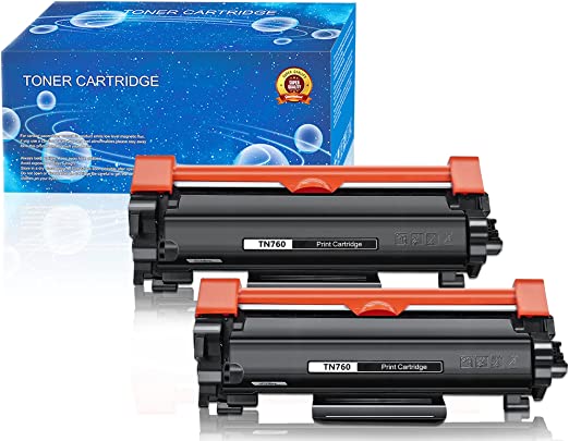 Ledes Compatible Toner Cartridge High Yield Replacement for Brother TN760 TN-760 TN730 TN-730 for HL-L2350DW HL-L2395DW HL-L2390DW HL-L2370DW MFC-L2750DW MFC-L2710DW DCP-L2550DW Printer(Black, 2-Pack)
