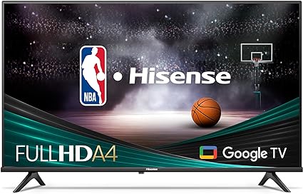 Hisense 43-Inch Class A4 Series FHD 1080p Google Smart TV (43A4K, 2023 Model) - DTS Virtual: X, Game & Sports Modes, Chromecast Built-in, Alexa Compatibility