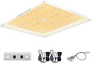 MARS HYDRO TS3000 LED Grow Lampe Grow Light Dimmbar mit IR UV Sunlike Vollspektrum Pflanzenlampen für Zimmerpflanzen Samen Knospe Pflanze Gemüse und Blume Anzüge für 120x120cm, 150x150cm Growzelt