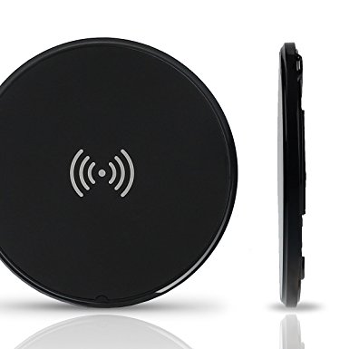 Wireless Charger, Eachine Qi Wireless Charging Pad for Samsung S6 / S6 Edge, Google Nexus 4 / 5 / 6 / 7 2nd Gen, Nokia Lumia 920 / 1020 / 1520, HTC, LG, Need Additional Receiver for Apple iPhone, Samsung, Other Qi-Enabled devices(Black)