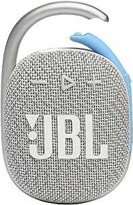 JBL Clip 4 Eco - Ultra-portable Waterproof Speaker (White)